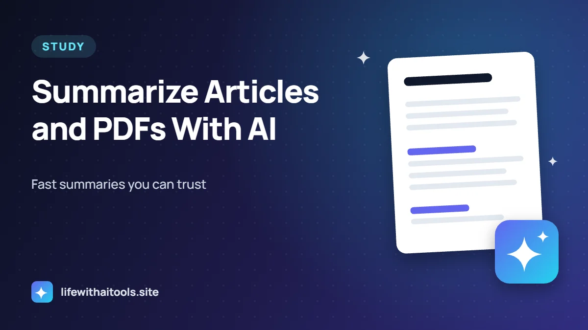 How to Summarize Articles and PDFs With AI (and Check It’s Accurate)